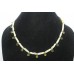 Necklace Beaded Strand Peridot Freshwater Pearl Semi Precious Gemstone E188